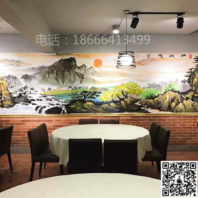 东莞市元美文化艺术有限公司_餐厅彩绘_餐厅彩绘9